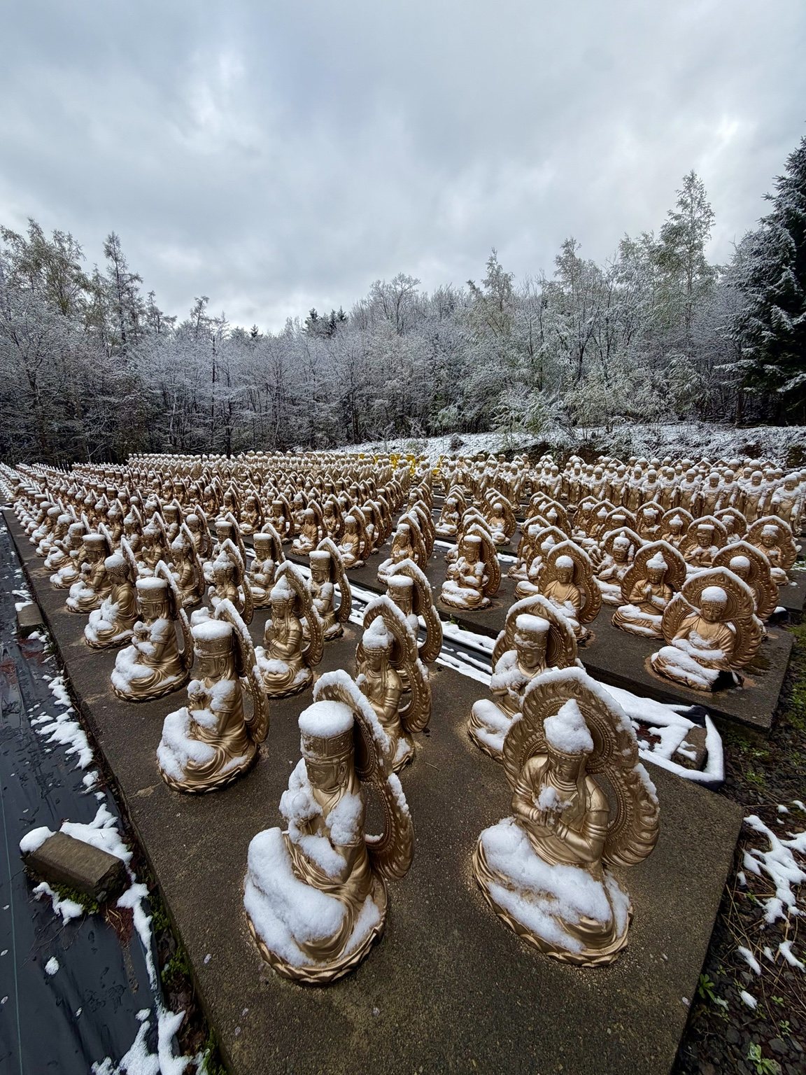 雪の千体観音