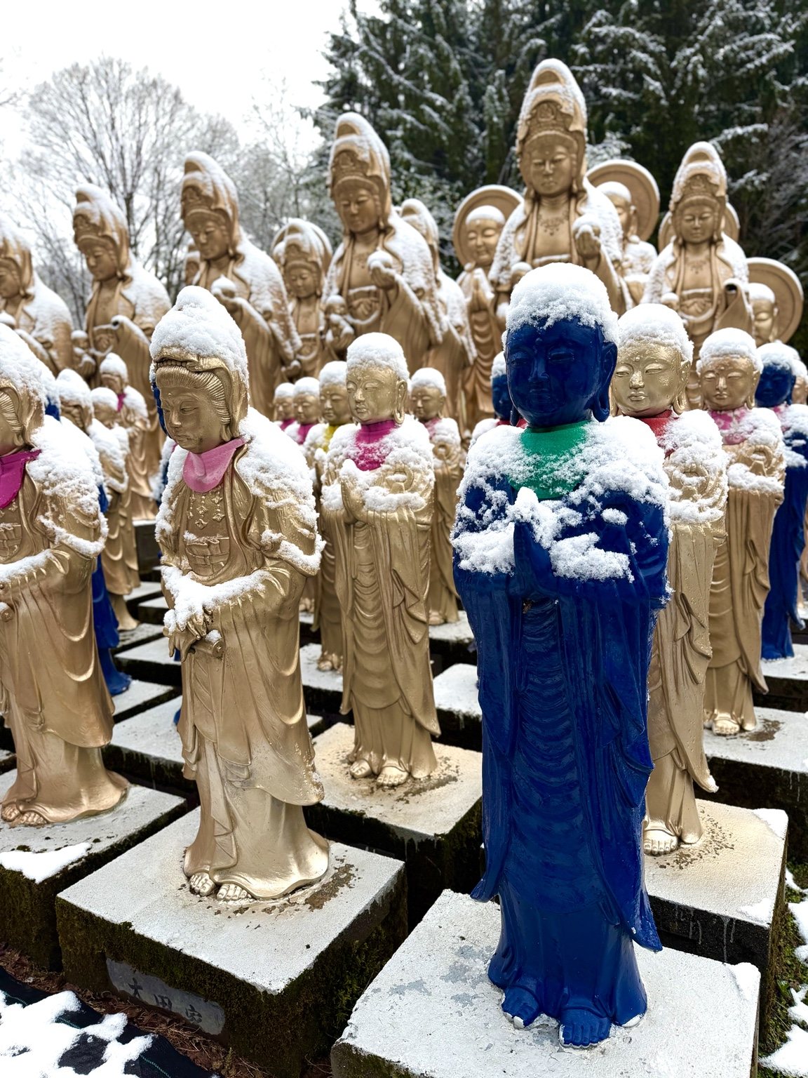 雪の千体観音